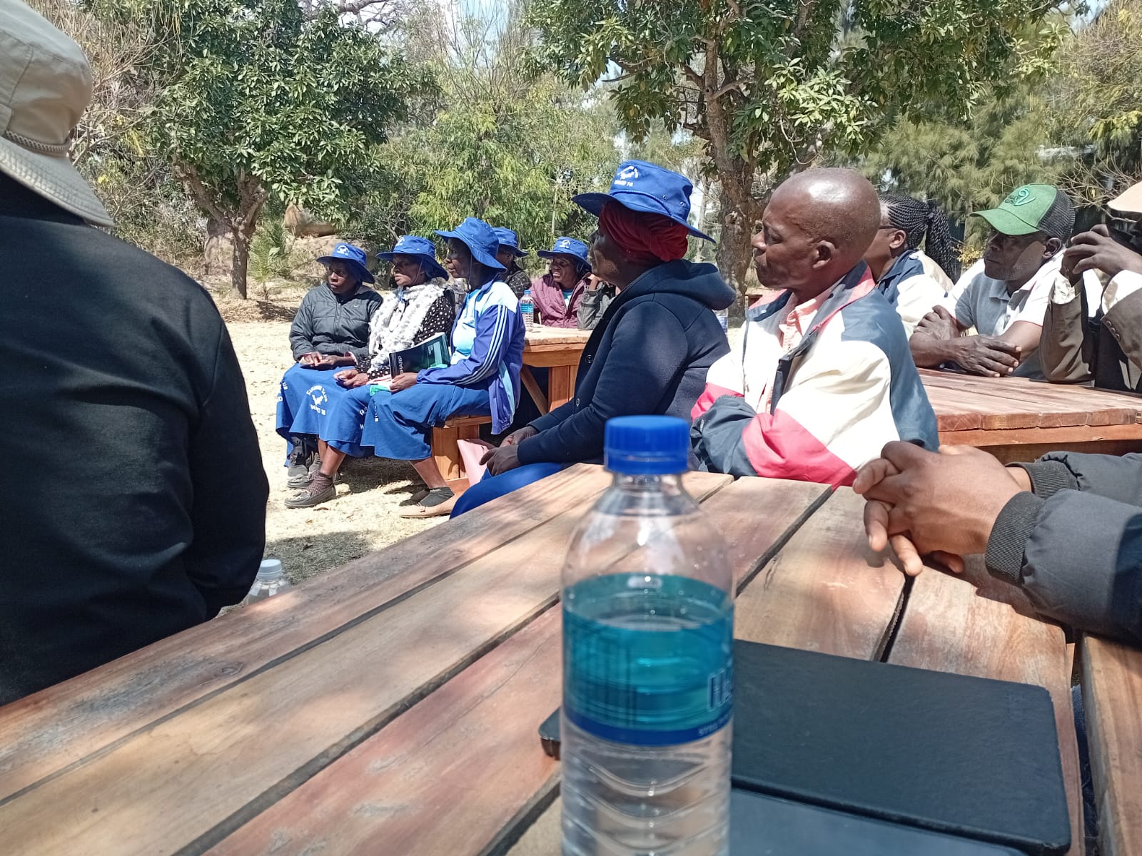 Women farmers seated at training workshop